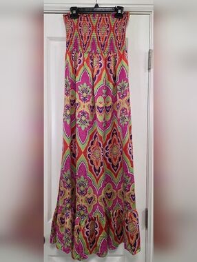 Victoria's Secret Moda International Vintage Early 2000's Boho Maxi Dress Large